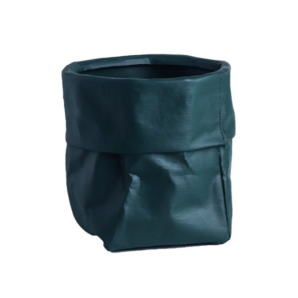 Ceramic Kraft Paper Bag Flower Pot Green Plant Potted Plant - Image 9