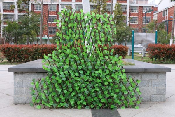 Simulation Fence Garden Outdoor Wooden Fence Plant Garden Fence Fence Fence Decorative Fence Telescopic Wooden Fence - Image 5