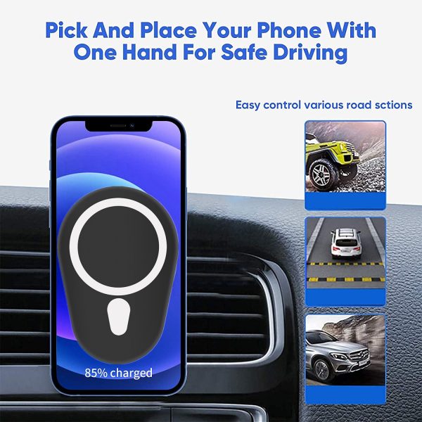 Magnetic Suction Mobile Phone Wireless Charging Car Wireless Mobile Phone - Image 5
