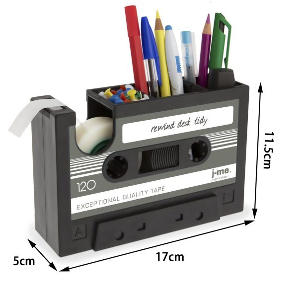 Cassette Tape Dispenser Pen Holder Vase Pencil Pot - Image 6