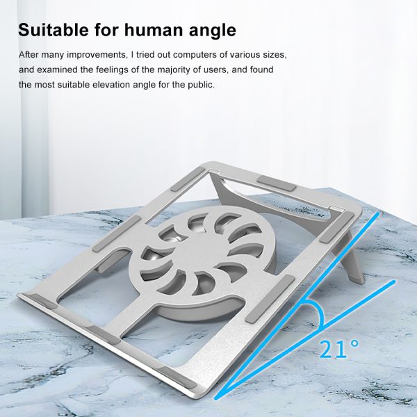 Foreign Trade New Computer Radiator Desktop Office Folding Lifting Computer Cooling Bracket Aluminum Alloy Bracket - Image 3