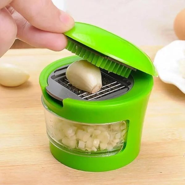 1pc Premium Stainless Steel Multifunctional Garlic Press, Manual Mincer Essential Kitchen Gadget For Home And Restaurant Use - Image 2
