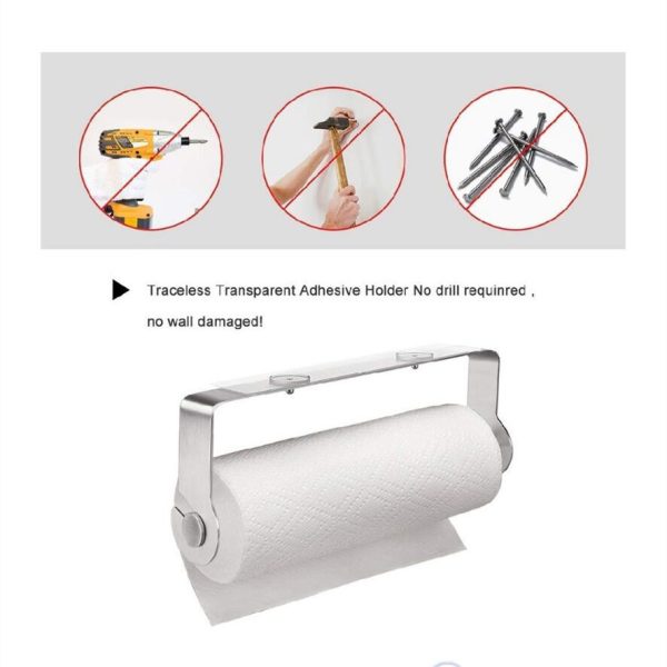 Kitchen paper towel rack shelf - Image 4