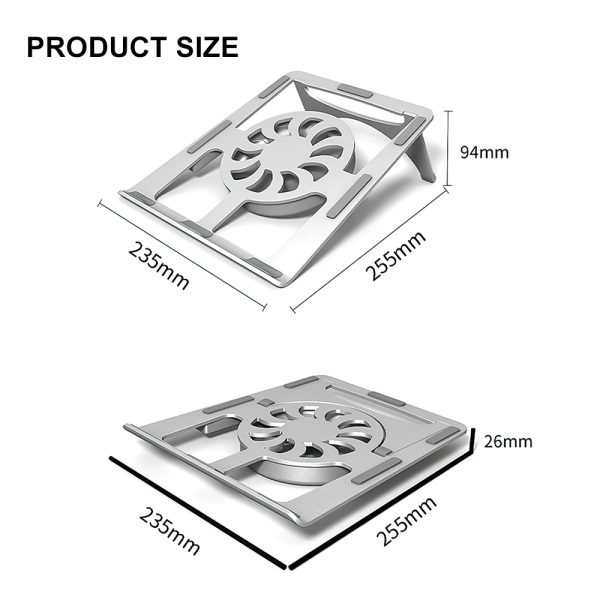 Foreign Trade New Computer Radiator Desktop Office Folding Lifting Computer Cooling Bracket Aluminum Alloy Bracket - Image 2