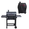 CosmoGrill Outdoor XL Smoker Charcoal Barbecue Grill Garden with Weatherproof Cover