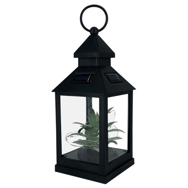 Solar Plant Wind Lantern 20LED String Light Outdoor Garden