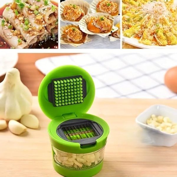 1pc Premium Stainless Steel Multifunctional Garlic Press, Manual Mincer Essential Kitchen Gadget For Home And Restaurant Use - Image 5